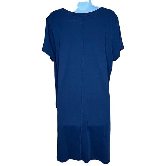 ATM Black V Neck Short Sleeve T Shirt Dress NWT Size XL - Picture 5 of 10